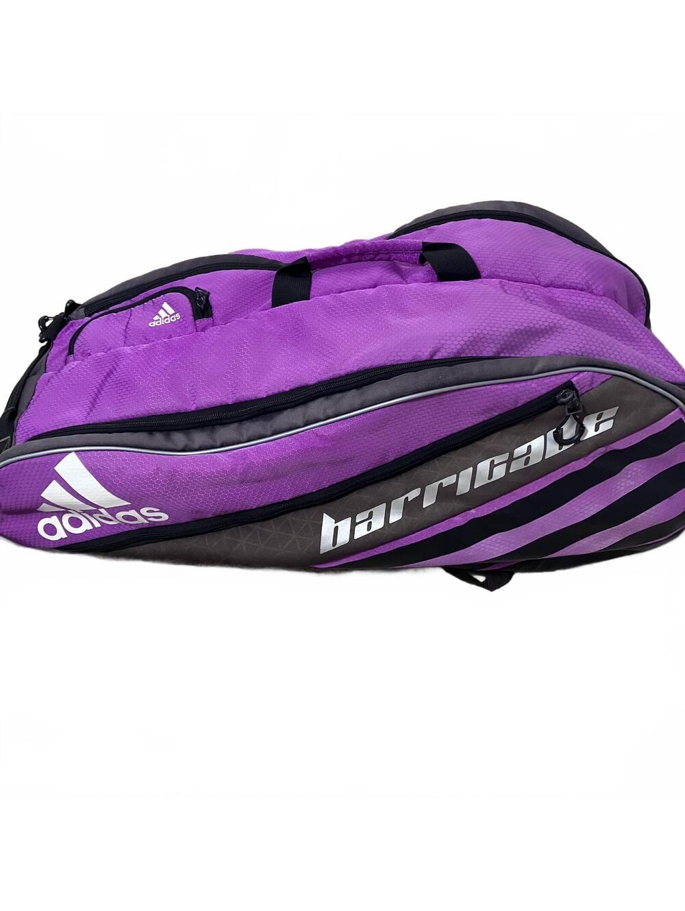 Adidas Barricade Purple and Black Multiple Compartments Tennis Racket Bag